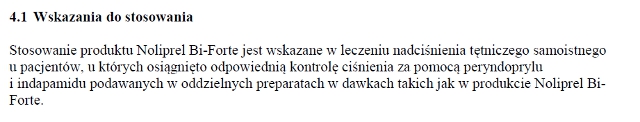 wskazania wg chpl